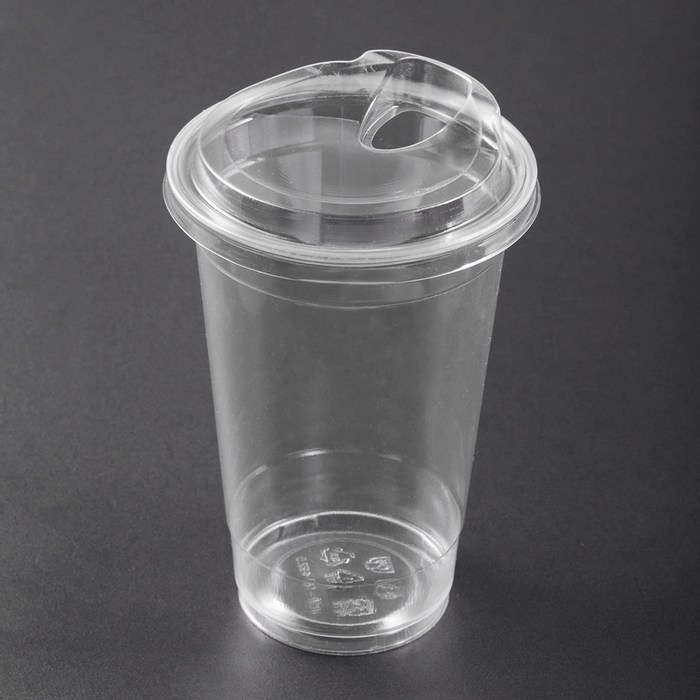 탐사 투명 PET 아이스컵 + 스트로우프리 뚜껑 470ml, 1개, 100개 대표 이미지 - 커피컵 추천