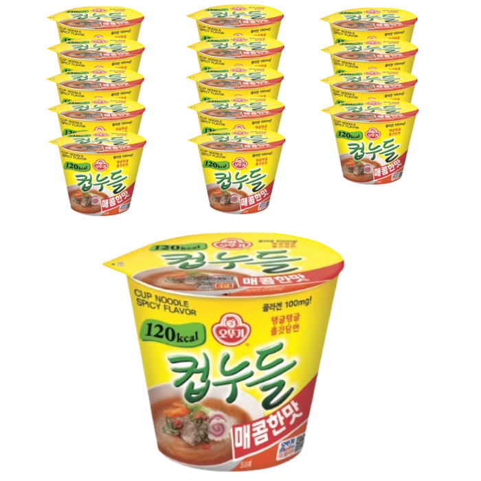 오뚜기 컵누들 매콤한맛 37.8g, 15개 대표 이미지 - 오뚜기 라면 추천