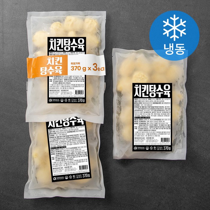 체리부로 치킨 탕수육 (냉동), 370g, 3팩 대표 이미지 - 냉동 탕수육 추천