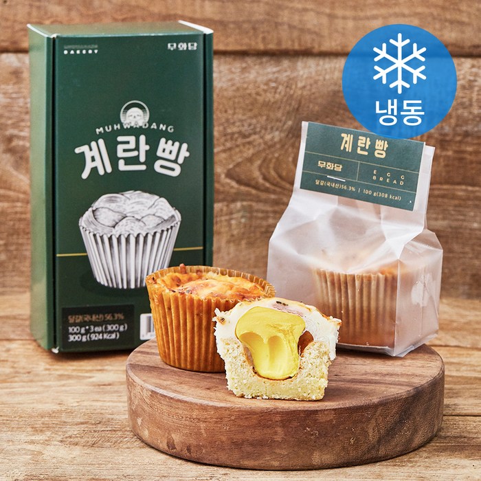 무화당 계란빵 (냉동), 100g, 3개 대표 이미지 - 무화당 빵 추천