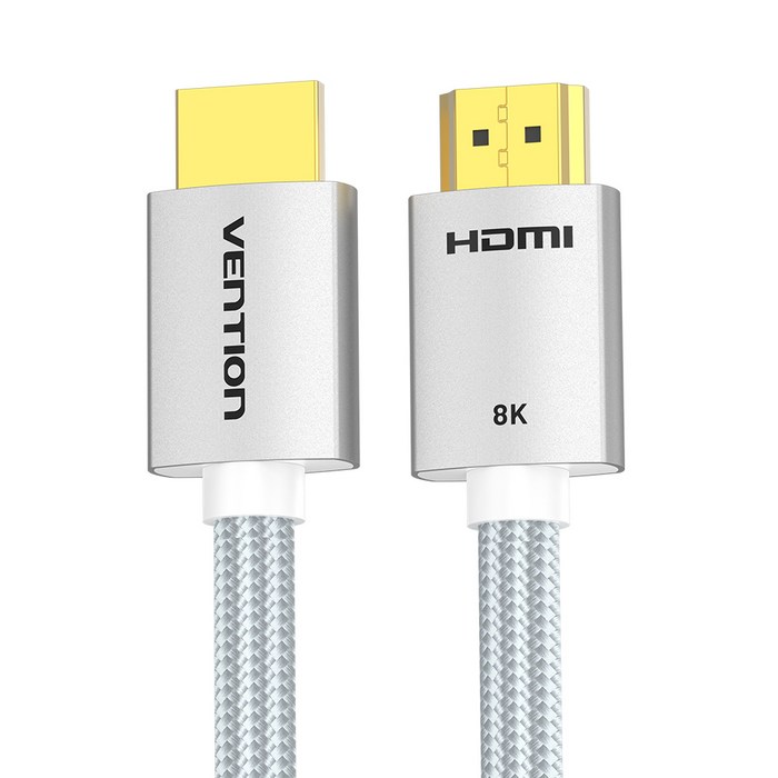 벤션 8K 아이언실버 HDMI V2.1 모니터 케이블, 1개, 0.5m 대표 이미지 - 8K HDMI 케이블 추천