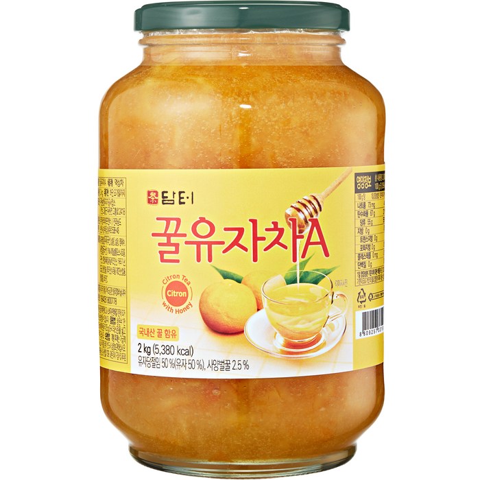 담터 꿀유자차A, 2kg, 1개입, 1개 대표 이미지 - 국산차 추천