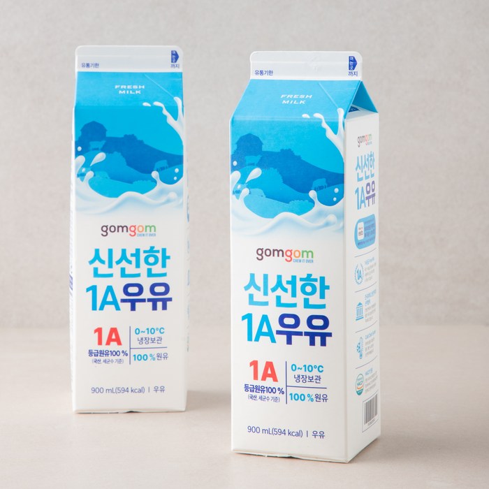 곰곰 신선한 우유, 900ml, 2개 대표 이미지 - 밀크 추천