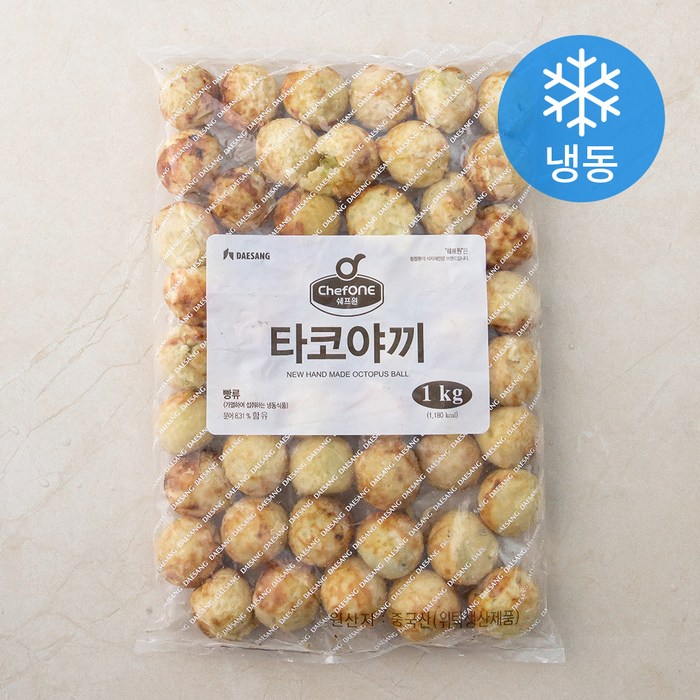 대상 쉐프원 타코야끼 (냉동), 1kg, 1개 대표 이미지 - 타코야끼 추천