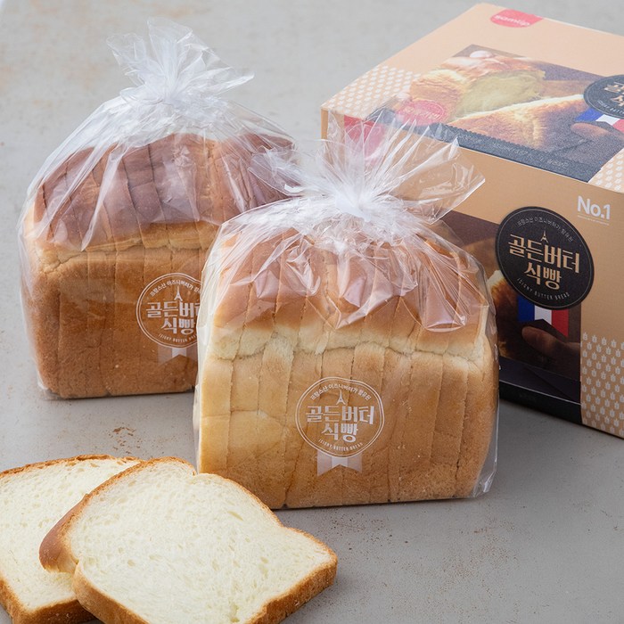 삼립 골든버터식빵, 420g, 2개 대표 이미지 - 아침 식사 추천