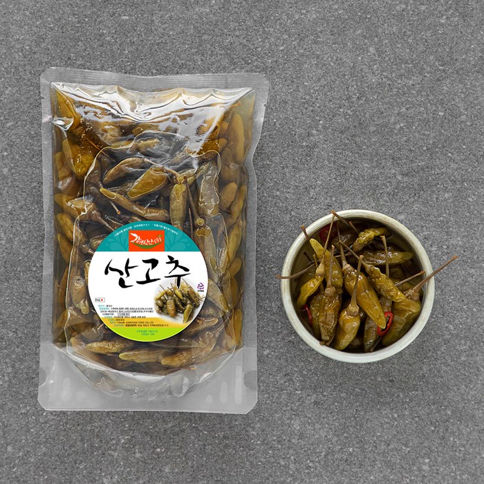 강경신안 산고추 절임, 500g, 1개 대표 이미지 - 명이나물 반찬 추천