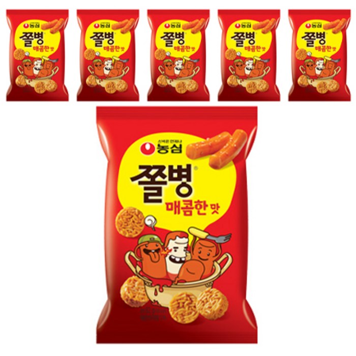 쫄병스낵 매콤한맛, 82g, 6개 대표 이미지 - 군대 음식 추천