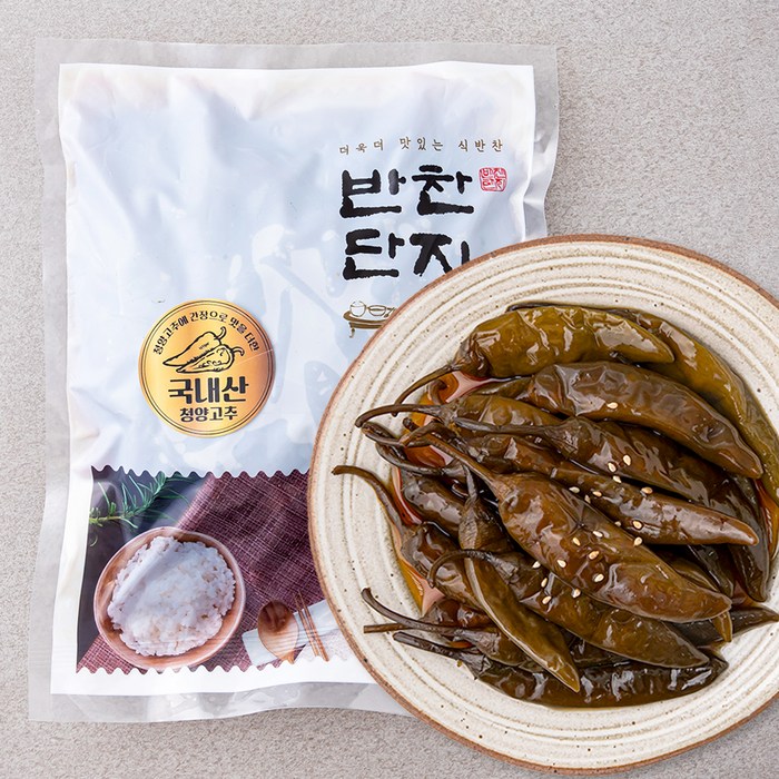 반찬단지 청양 간장 고추, 1kg, 1개 대표 이미지 - 간고 추천