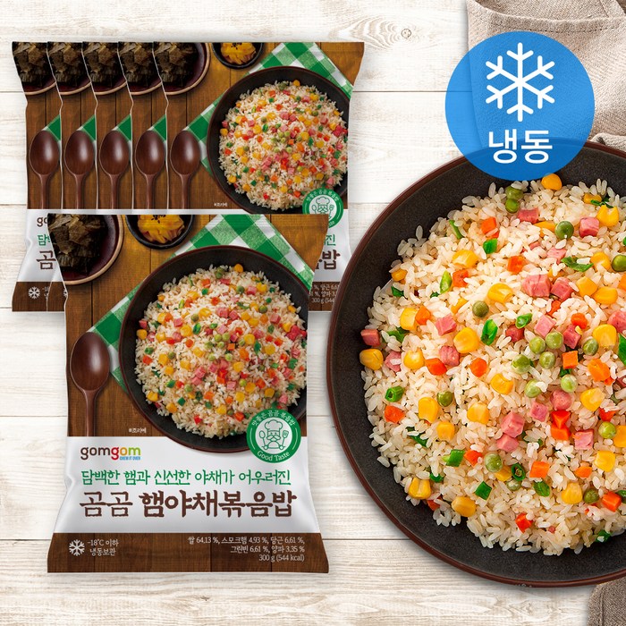 곰곰 햄야채 볶음밥 (냉동), 300g, 6개 대표 이미지 - 냉동 볶음밥 추천