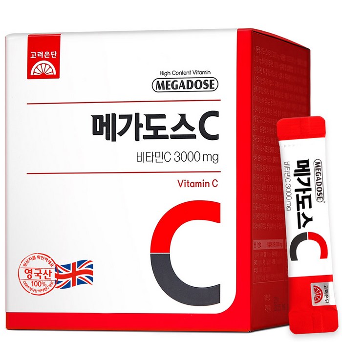 고려은단 메가도스C 비타민C 3000mg 60포, 180g, 1개 대표 이미지 - 리포좀 비타민C 추천