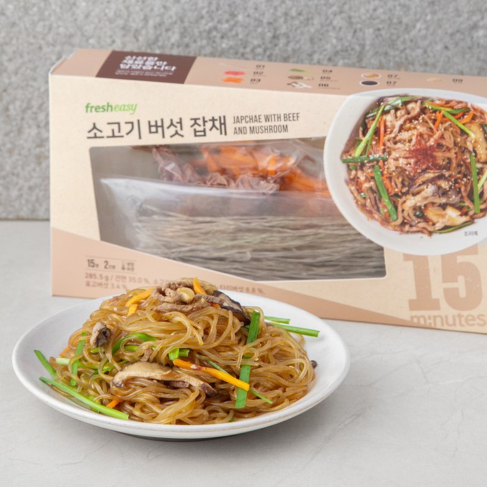 프레시지 소고기버섯잡채, 285.5g, 1개 대표 이미지 - 홈파티 음식 추천