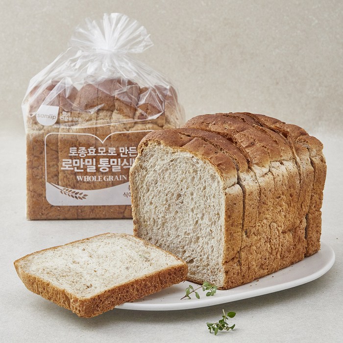 삼립 로만밀 통밀식빵, 420g, 2개입 대표 이미지 - 비건 빵 추천