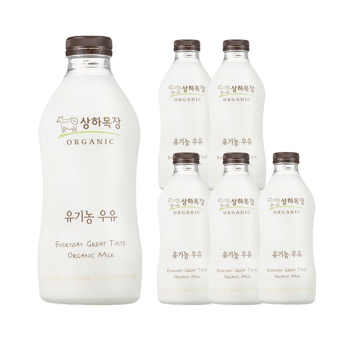 상하목장 유기농인증 우유, 750ml, 6개 대표 이미지 - 밀크 추천