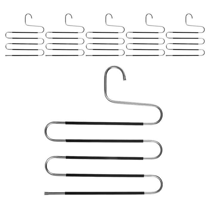 코멧 홈 5단 논슬립 바지걸이, 6개입 대표 이미지 - 바지걸이 추천