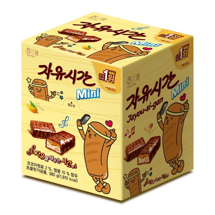 자유시간 mini 초콜릿 38p, 380g, 1개 대표 이미지 - 초콜릿 추천