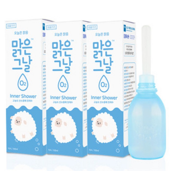 맑은그날 산소함유 여성청결제, 3개, 100ml 대표 이미지 - Y존 냄새 추천