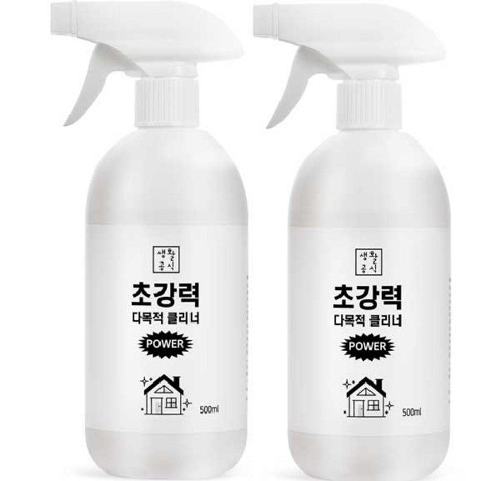 생활공식 초강력 다목적 클리너, 500ml, 2개 대표 이미지 - 물때 제거 추천