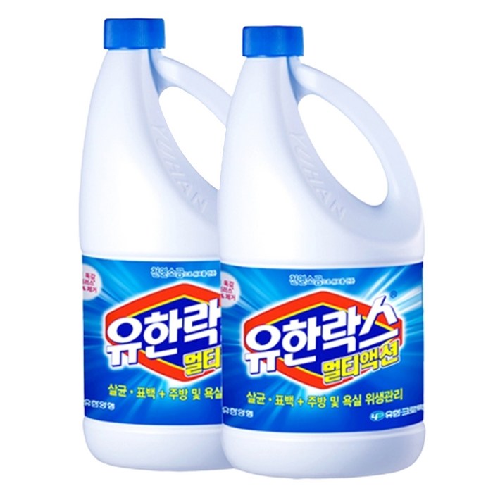 유한락스 멀티액션 레귤러, 2개, 1.8L 대표 이미지 - 유한락스 추천