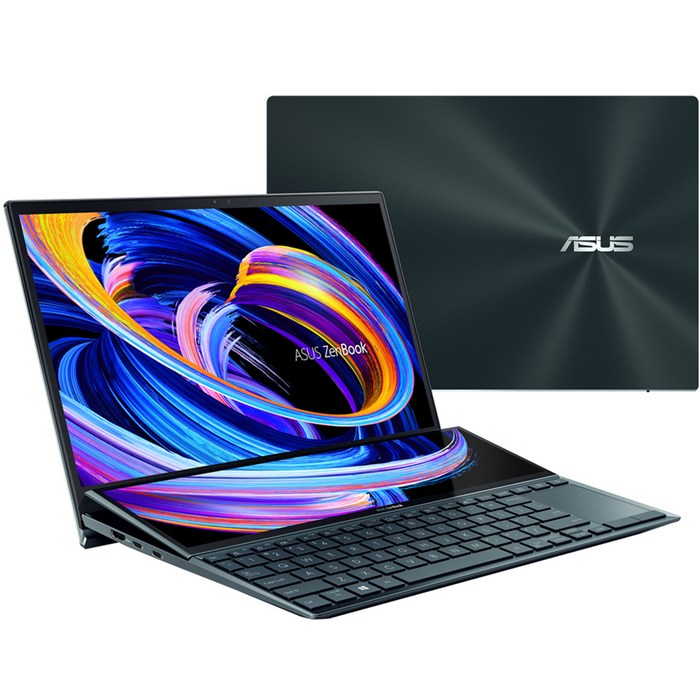 에이수스 2022 ZenBook Duo 14, 셀레스티얼 블루, UX482EAR-HY345W, 코어i7 11세대, 1024GB, 16GB, WIN11 Home 대표 이미지 - 신학기 노트북 추천