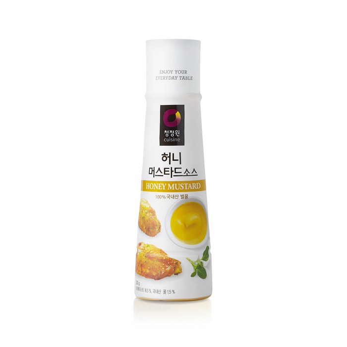 청정원 허니머스타드 소스, 320g, 1개 대표 이미지 - 머스타드소스 추천