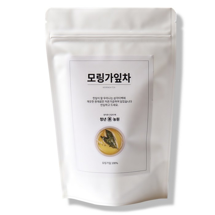 청년농원 저온가공 모링가잎차 삼각티백, 1g, 50개 대표 이미지 - 모링가 차 추천