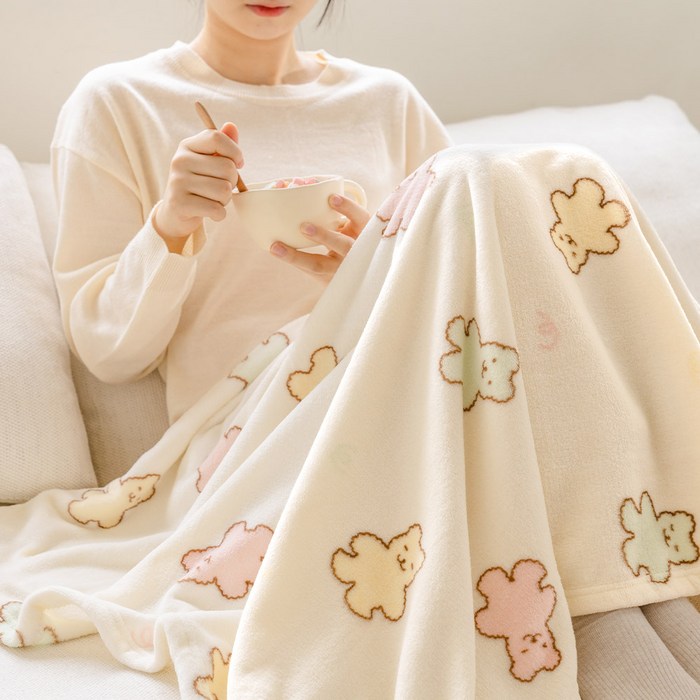 더자리 포근하니 극세사 애착담요 대표 이미지 - 에어컨 담요 추천