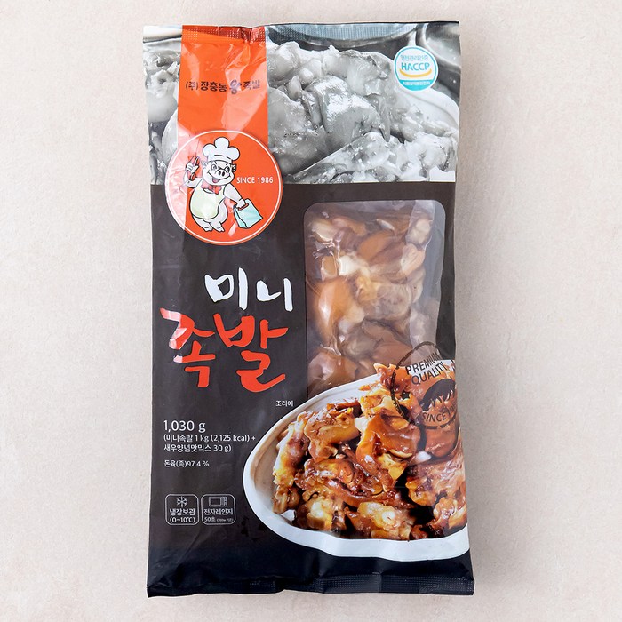 장충동왕족발 미니족발, 1kg, 1개 대표 이미지 - 족발 추천