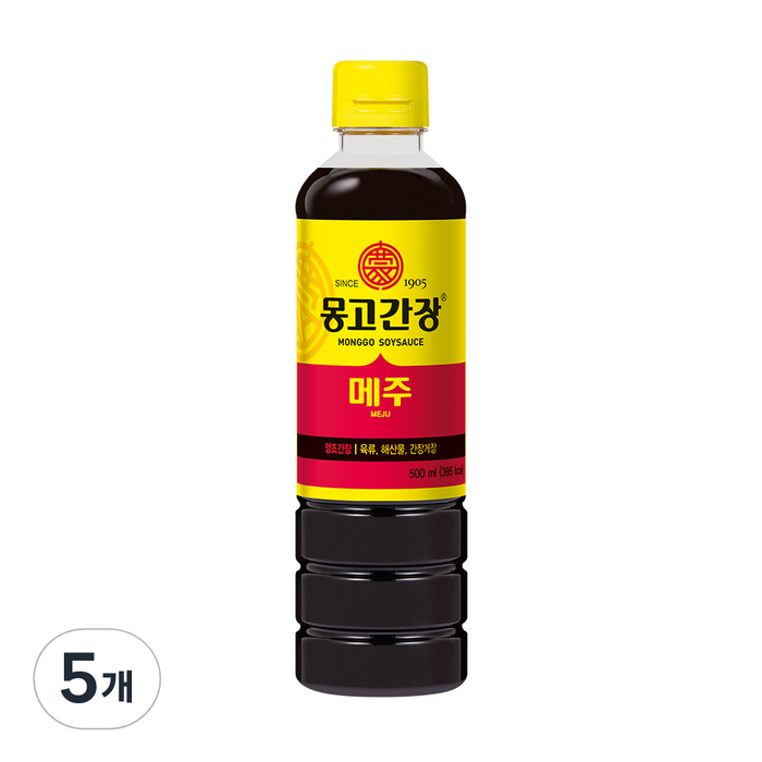 몽고간장 메주, 500ml, 5개 대표 이미지 - 회간장 추천