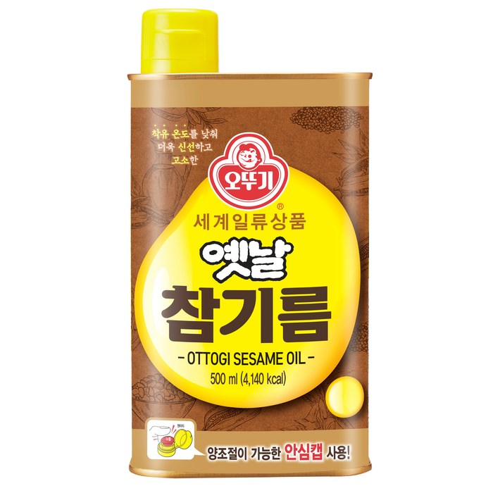 오뚜기 옛날 참기름, 500ml, 1개 대표 이미지 - 참기름 추천
