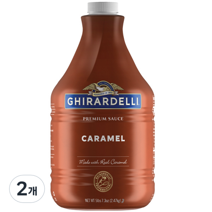 기라델리 카라멜맛 프리미엄 소스, 2.47kg, 2개 대표 이미지 - 기라델리 추천