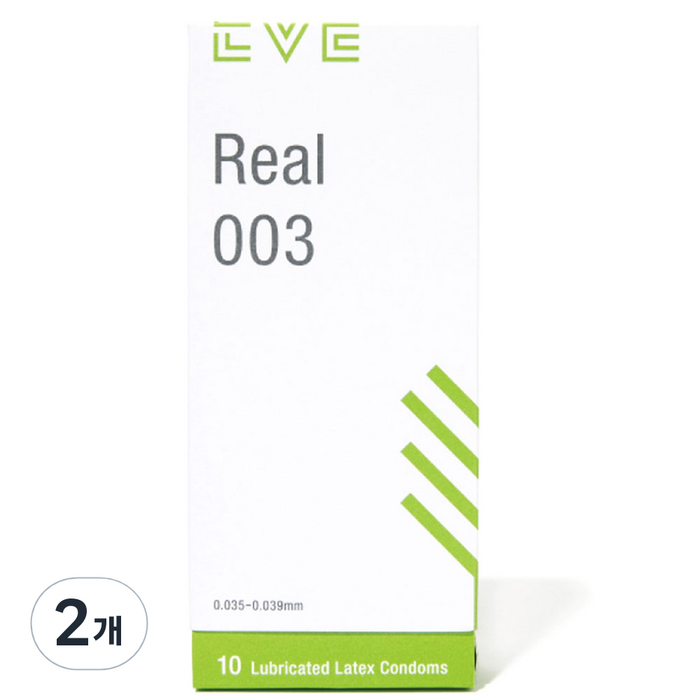 EVE Real 003 남성용 콘돔, 10개입, 2개 대표 이미지 - 001 콘돔 추천