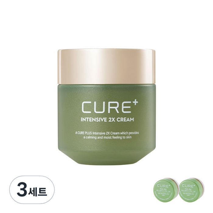 김정문알로에 큐어 인텐시브 2x 크림 50g + 2종 체험키트, 50g, 3세트