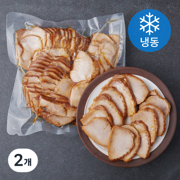 토자연 라멘용 차슈 슬라이스 (냉동), 2개, 600g 대표 이미지 - 차슈 추천