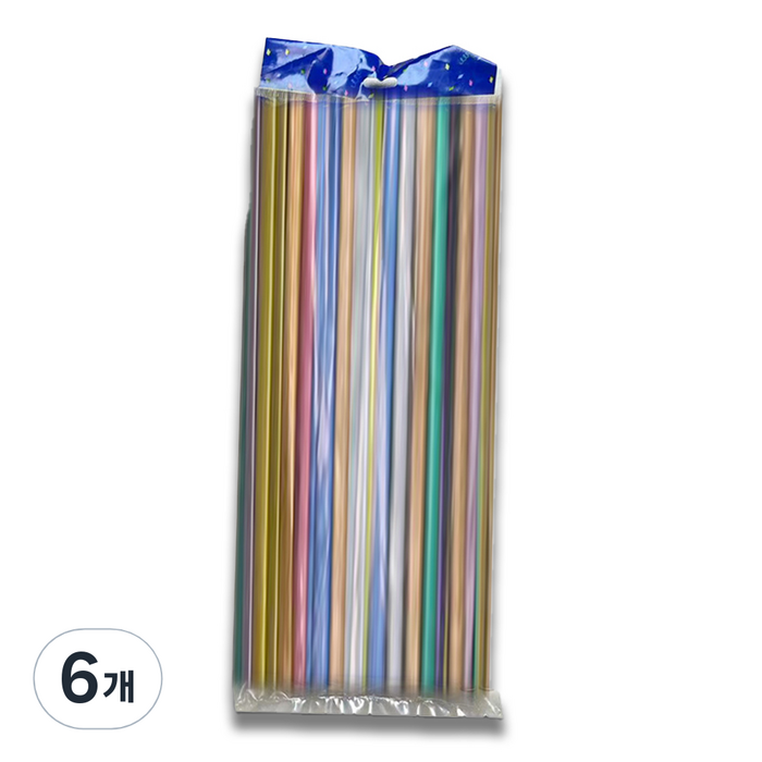 마다꾸미 요술 매직 파티 막대풍선 100p, 펄믹스, 6개