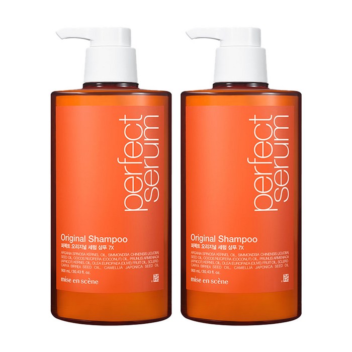 미쟝센 퍼펙트 오리지널 세럼 샴푸 7X 플로럴향, 900ml, 2개 대표 이미지 - 미쟝센 퍼펙트세럼 추천
