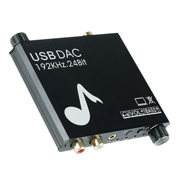 Coms 오디오광 to 아날로그 DAC 컨버터 RCA 2선 3.5mm USB 사운드카드, TB530 대표 이미지 - 광 컨버터 추천