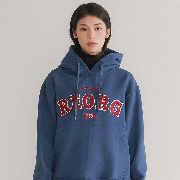 리올그 R BIG LOGO HOOD 대표 이미지 - 리올그 후드 추천