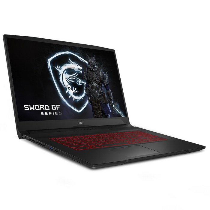 MSI 2021 Sword GF76 게이밍 노트북 17.3, 블랙, 코어i7, 512GB, 8GB, Free DOS, MSI GAMING LAPTOP SWORD GF76 대표 이미지 - MSI stealth 17 추천