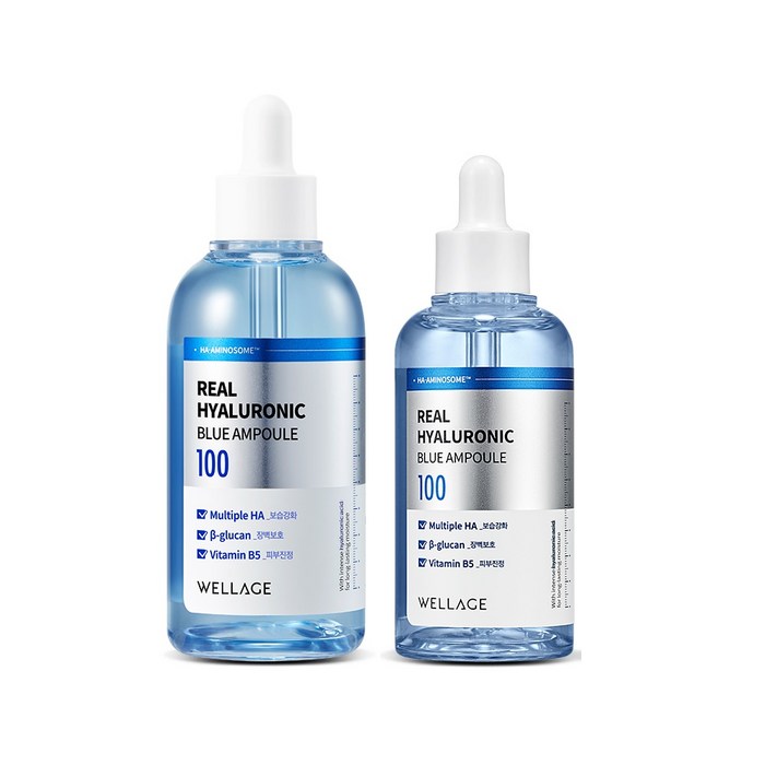 웰라쥬 리얼 히알루로닉 블루 100 앰플 100ml + 75ml 세트, 1세트