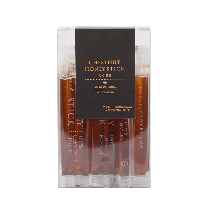 허니바이허니 천연 밤꿀 허니스틱 30p, 300g, 1개 대표 이미지 - 꿀스틱 추천