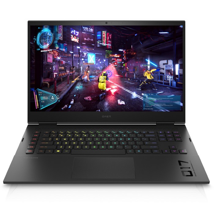 HP 2021 OMEN 게이밍 노트북 17.3, 블랙, 코어i7, 512GB, 16GB, WIN11 Home, OMEN by HP Laptop 17-ck0069TX 대표 이미지 - 롤 게이밍 노트북 추천