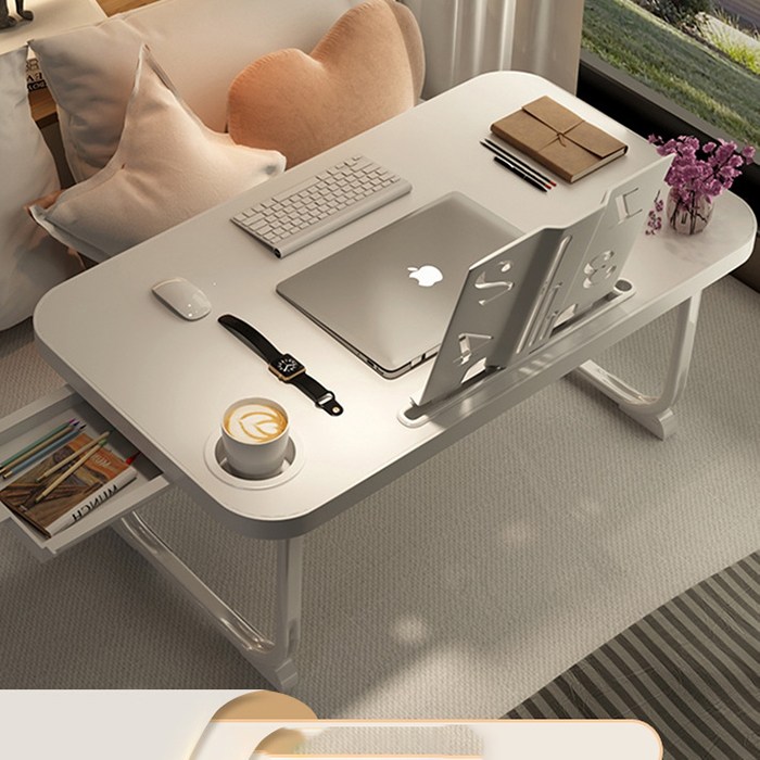 스탠다드리빙 대형 베드테이블, 화이트 대표 이미지 - 높이조절 테이블 추천