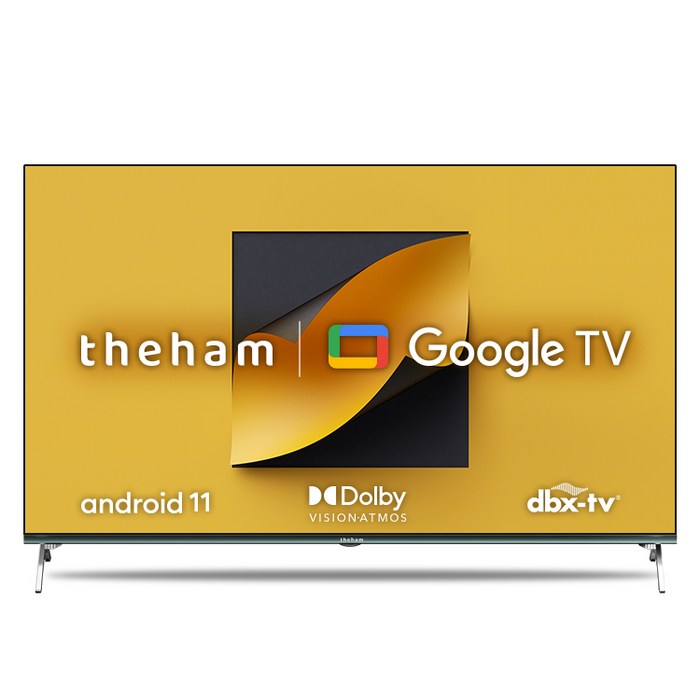 더함 4K UHD QLED 구글 안드로이드 11 TV, 고객직접설치, 스탠드형, 109cm, UA431QLED VA SH 2023C1 대표 이미지 - 소형 TV 추천