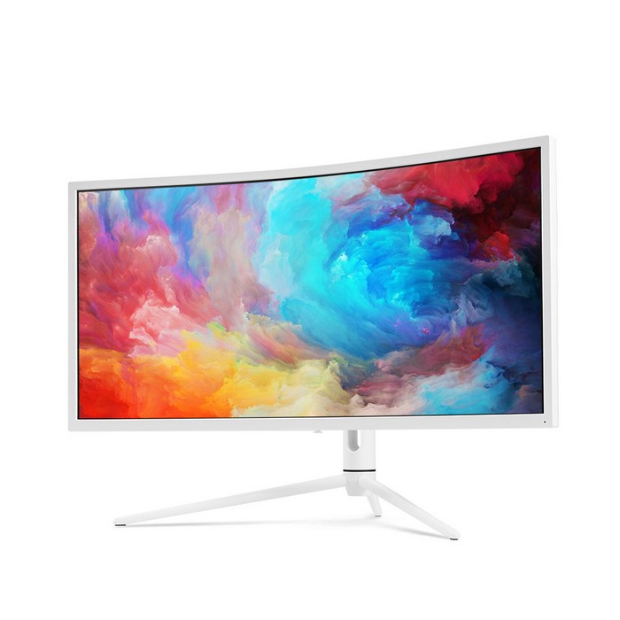 한성컴퓨터 86.4cm WQHD 165Hz HDR1000 로컬디밍 커브드 게이밍 모니터, TFG34Q16WG(무결점) 대표 이미지 - 넓은 모니터 추천