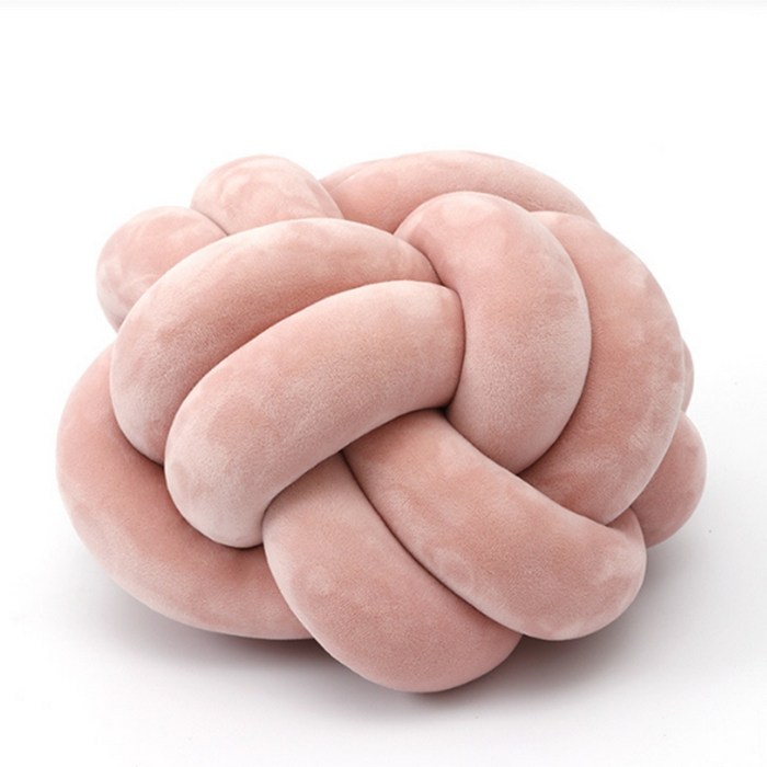 알로데 두줄 매듭 볼 자이언트 얀 쿠션