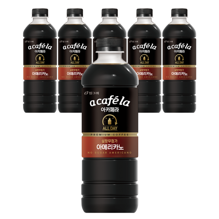 아카페라 올데이 아메리카노, 1000ml, 6개 대표 이미지 - 콘트라베이스 커피 추천