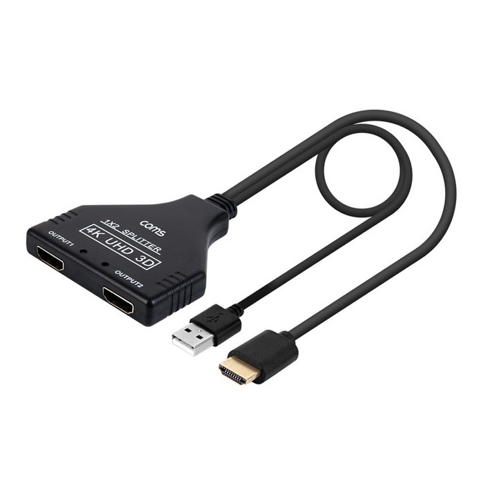 4K UHD HDMI 1대2 분배기 IF852, 혼합색상, 1개 대표 이미지 - HDMI 분배기 추천