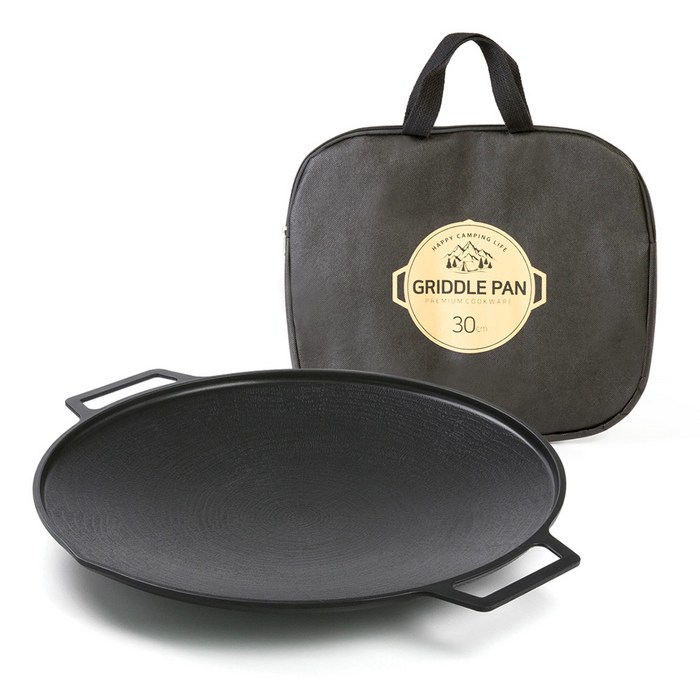 퀸센스 인덕션 IH 올비아 캠핑 그리들팬  휴대용 가방 세트