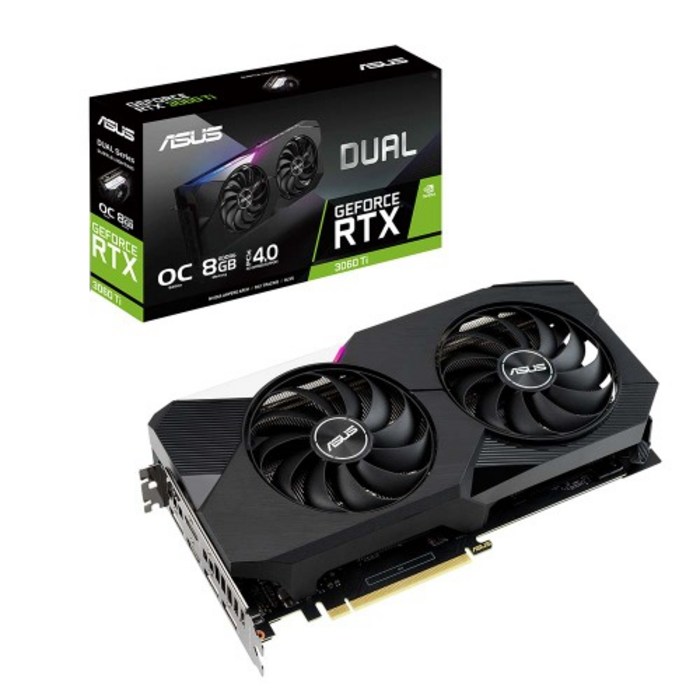 ASUS DUAL 지포스 RTX 3060 Ti O8G OC D6 8GB 대표 이미지 - 딥러닝 GPU 추천