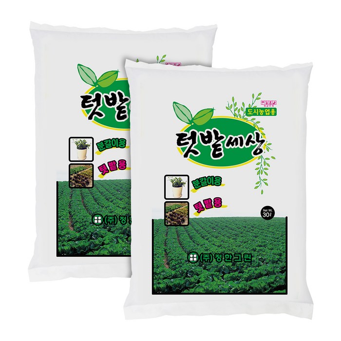 정한 텃밭세상 유기농 배양토 30L, 2개 대표 이미지 - 원예용품 추천